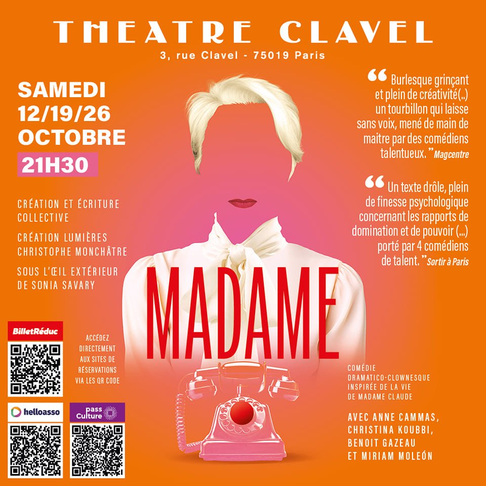 Madame, une pièce somptueuse sur Madame Claude 