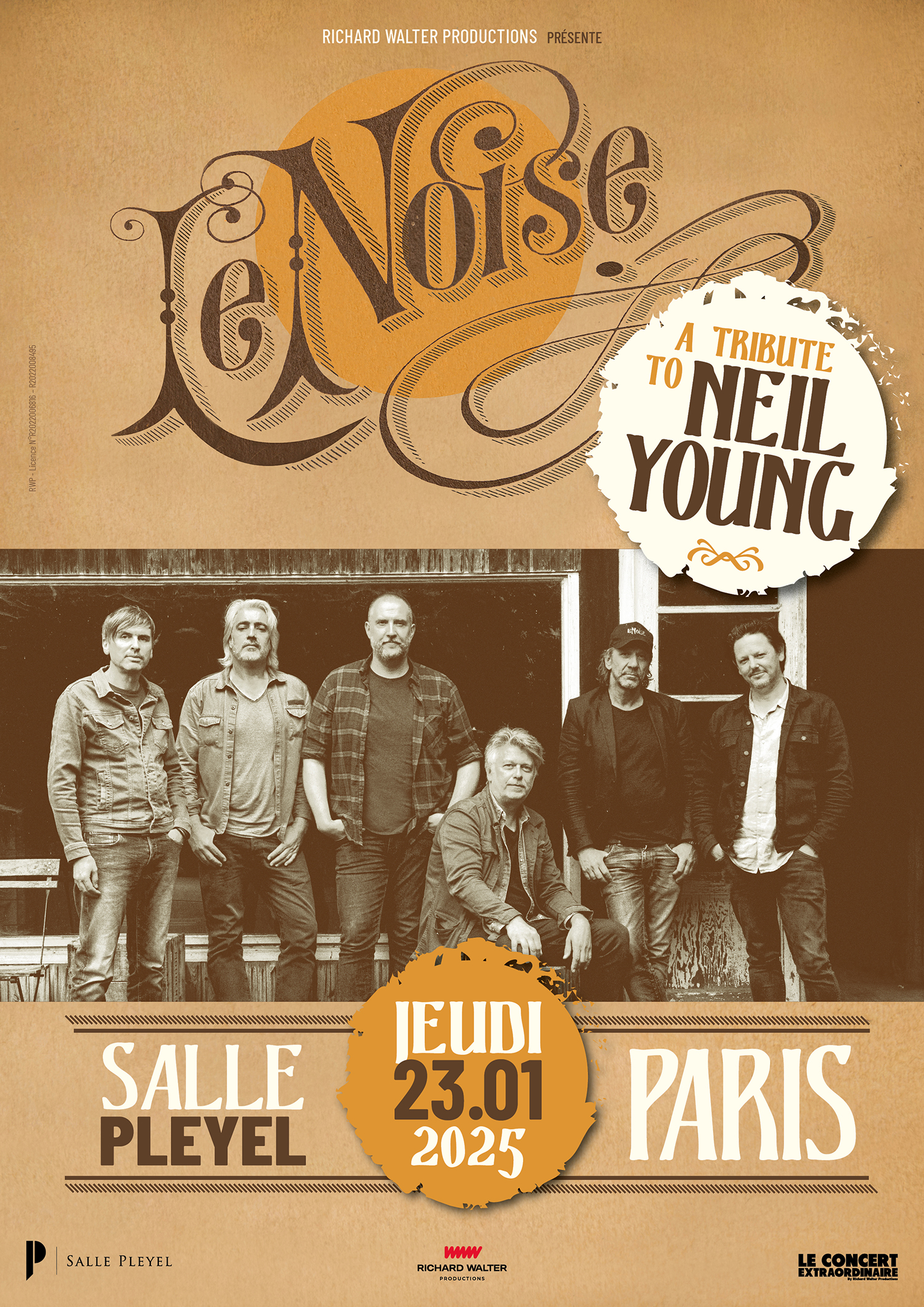 LeNoise à la Salle Pleyel à Paris le 23/01/2025 pour son Tribute to Neil Young