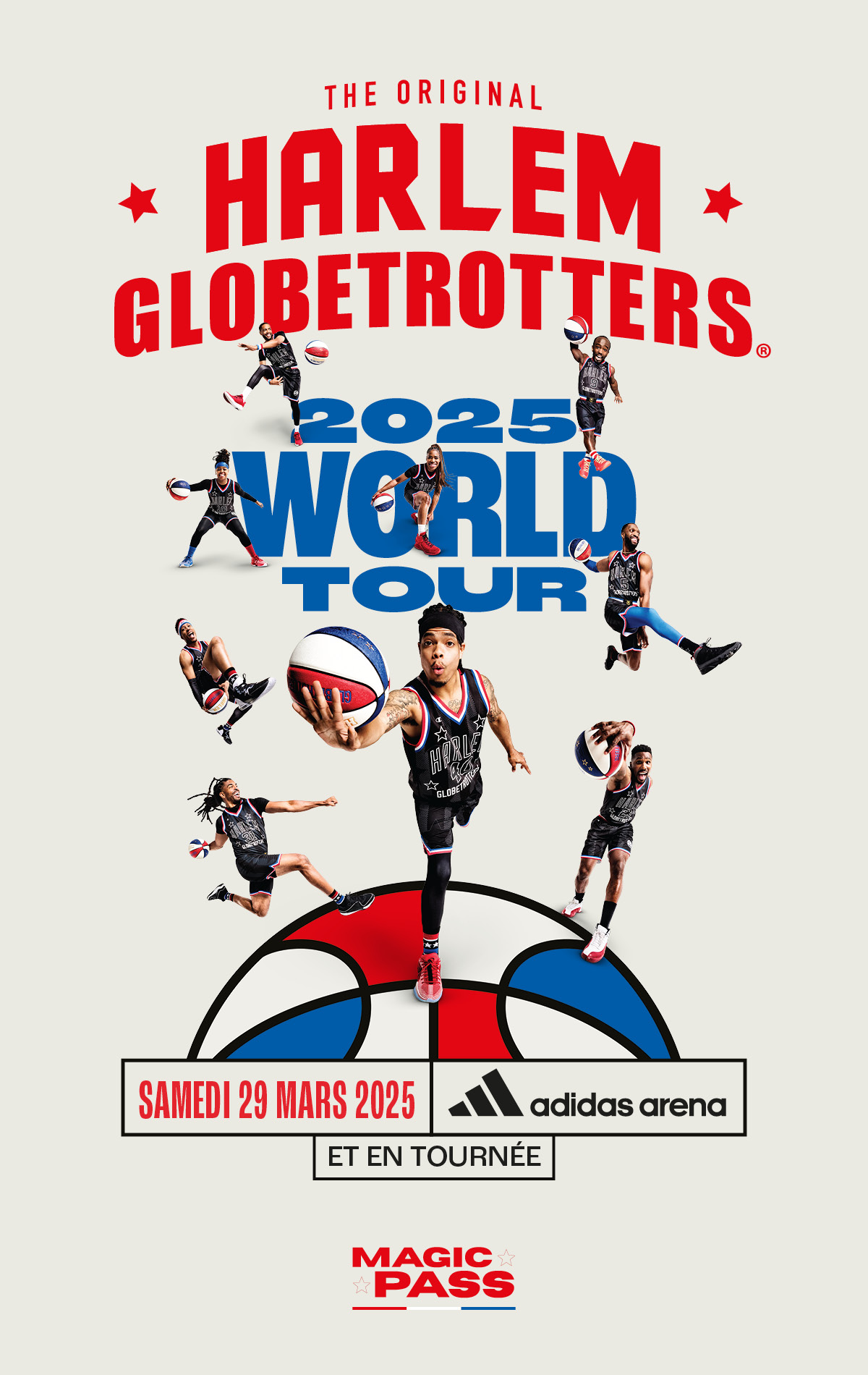 The Harlem Globetrotters débarquent en France et le 29/03/2025 à l’Adidas Arena à Paris