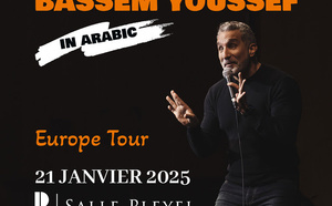 Bassem Youssef arrive à Paris à la Salle Pleyel le 21/01/202 - A Night with Bassem Youssef